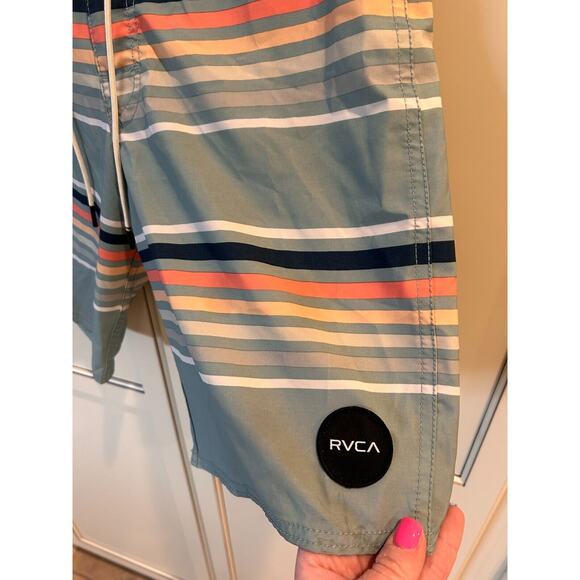 RVCA Men's Islands Trunk Swim/Board Shorts Blue 28 💸BOGO🎉 - Picture 4 of 7